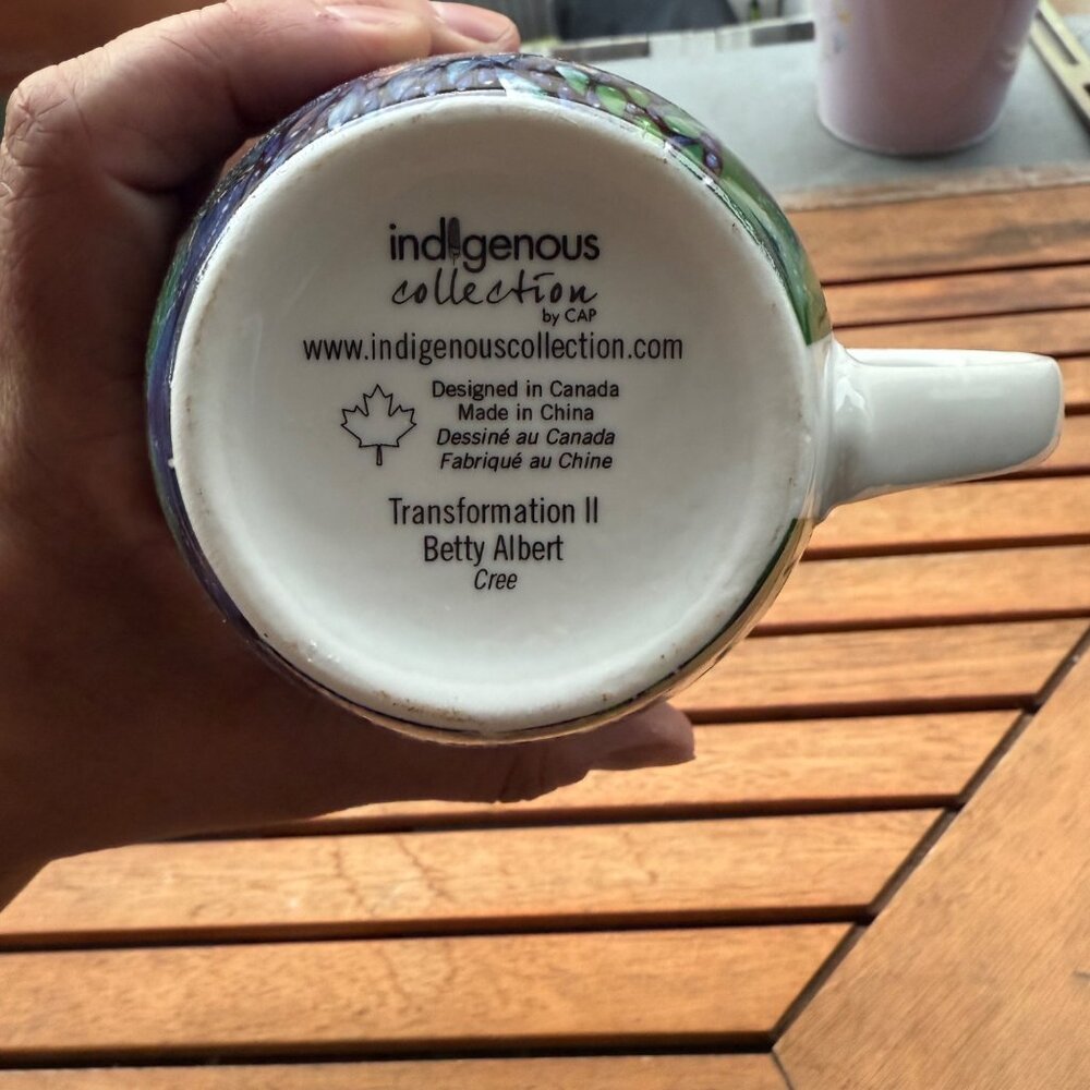 Indigenous Collection Betty Albert Transformation II Mug 16 Oz Cree Art Wabimegu - Picture 6 of 7